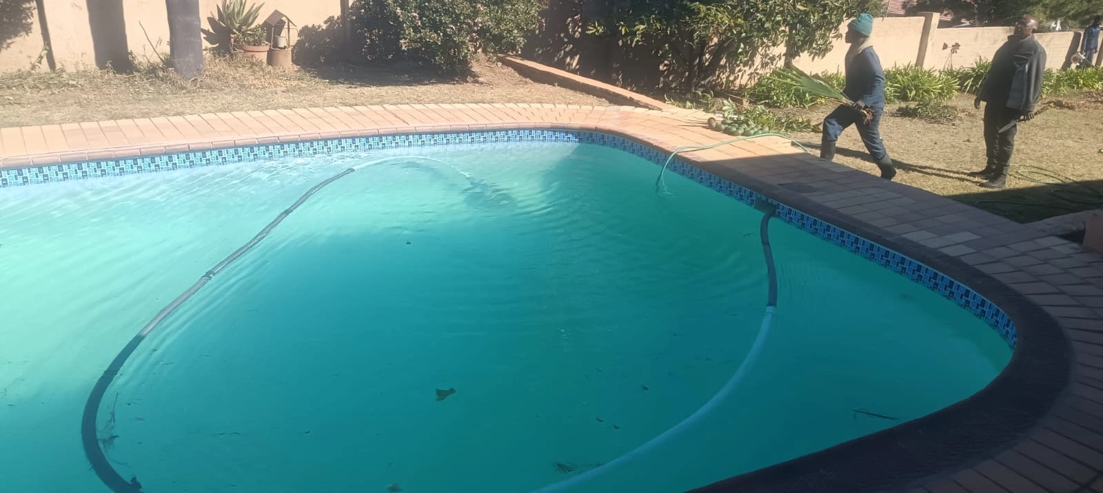 Pool area work by E.R Contractors & Electrical